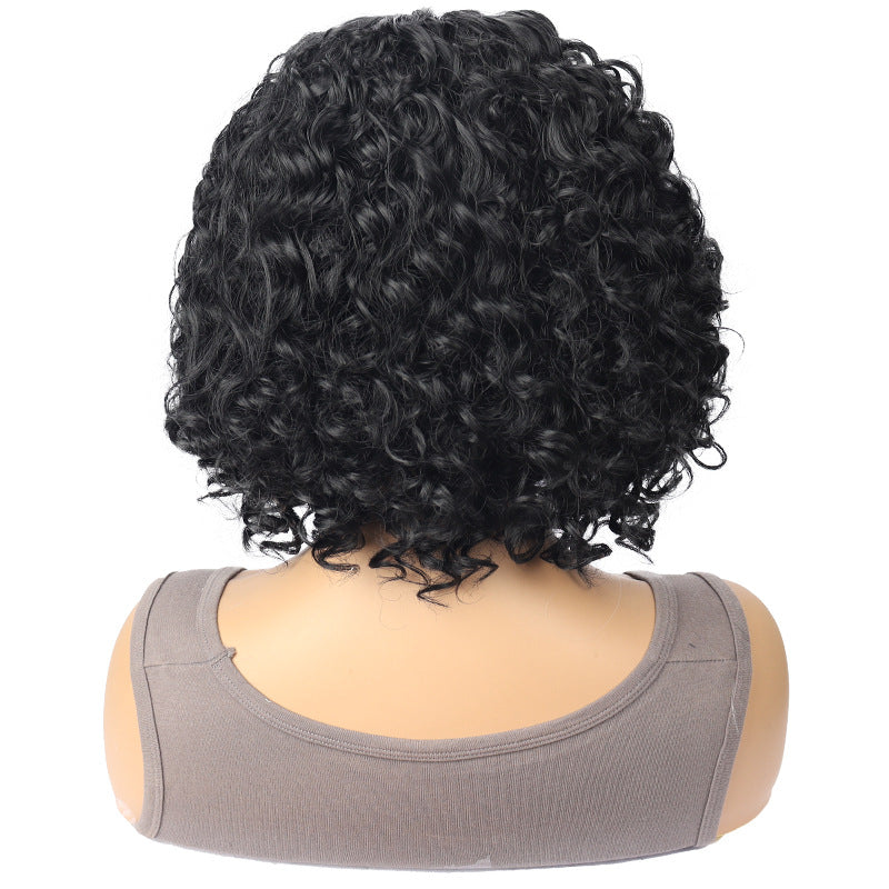 White Smoke Ebony Afro Kinky Lace Bob - Urban Streetwear (13x4 Middle Part) (FEVERCOS)
