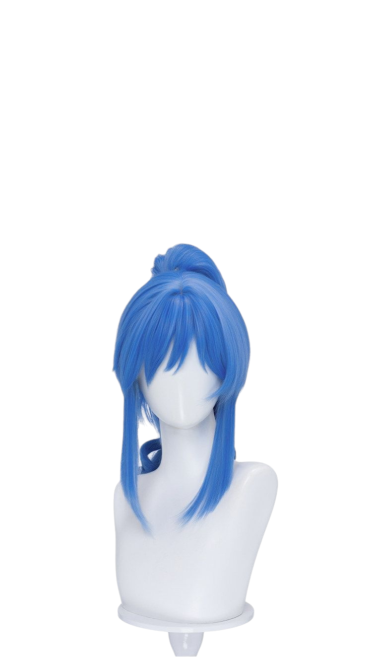 White Smoke Rein / Fine Cosplay Wig - Twin Princess of Wonder Planet (Detachable Ponytail Scalp) (FEVERCOS)