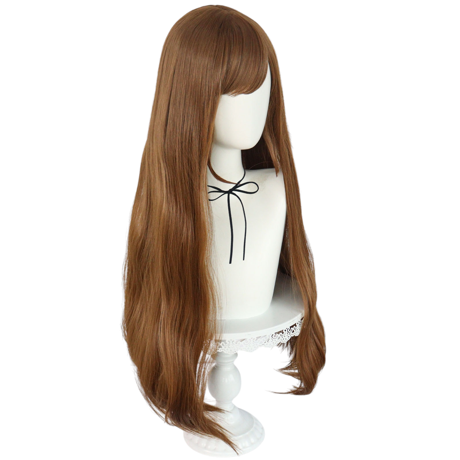 Dark Olive Green Hina Tachibana Cosplay Wig - Domestic Girlfriend (Brown Long) (FEVERCOS)