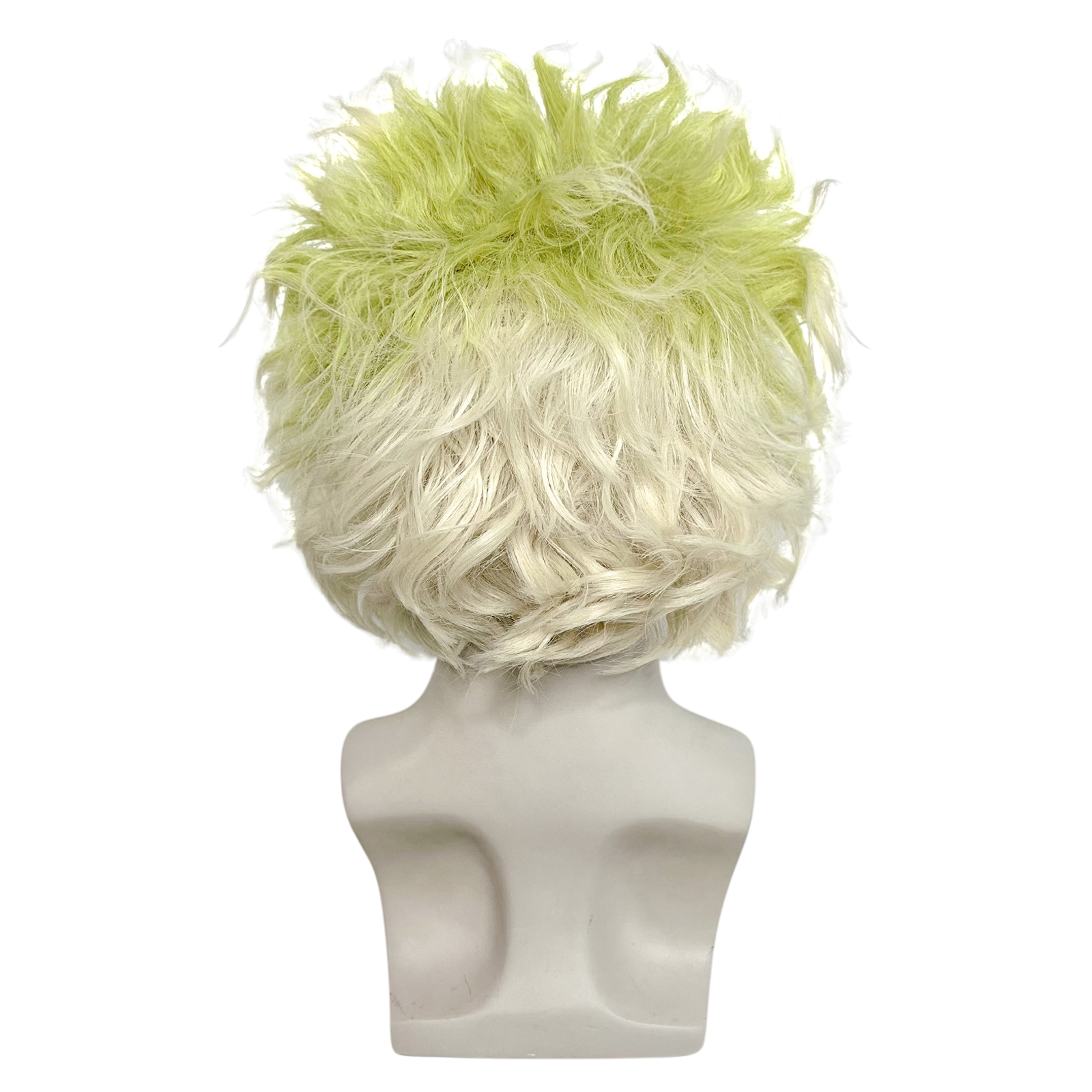 Gray Beetlejuice Cosplay Wig - Beetlejuice 2 (Moss Green/White) (FEVERCOS)