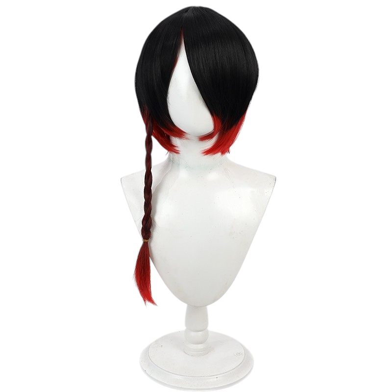 White Smoke Yuhan Shinonome Cosplay Wig - Devil Butler with Black Cat (Two-Tone Gradient) (FEVERCOS)