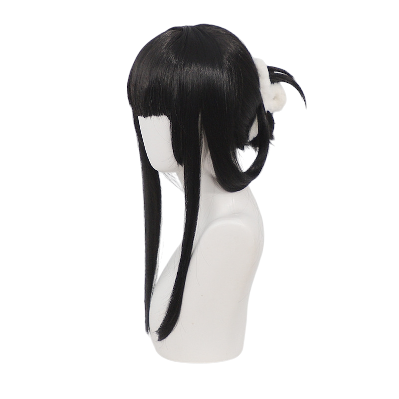 White Smoke D: Killer Wife Cosplay Wig - NIKKE (Black Integrated Braid Updo) (FEVERCOS)