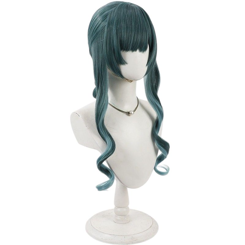 White Smoke Saixi (Seth / Seraphina) Cosplay Wig - Arknights: Endfield (Green Loose Scalp) (FEVERCOS)