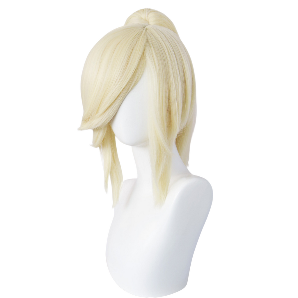 Light Gray Odette Cosplay Wig - Hazbin Hotel (Black/White Bun) (FEVERCOS)