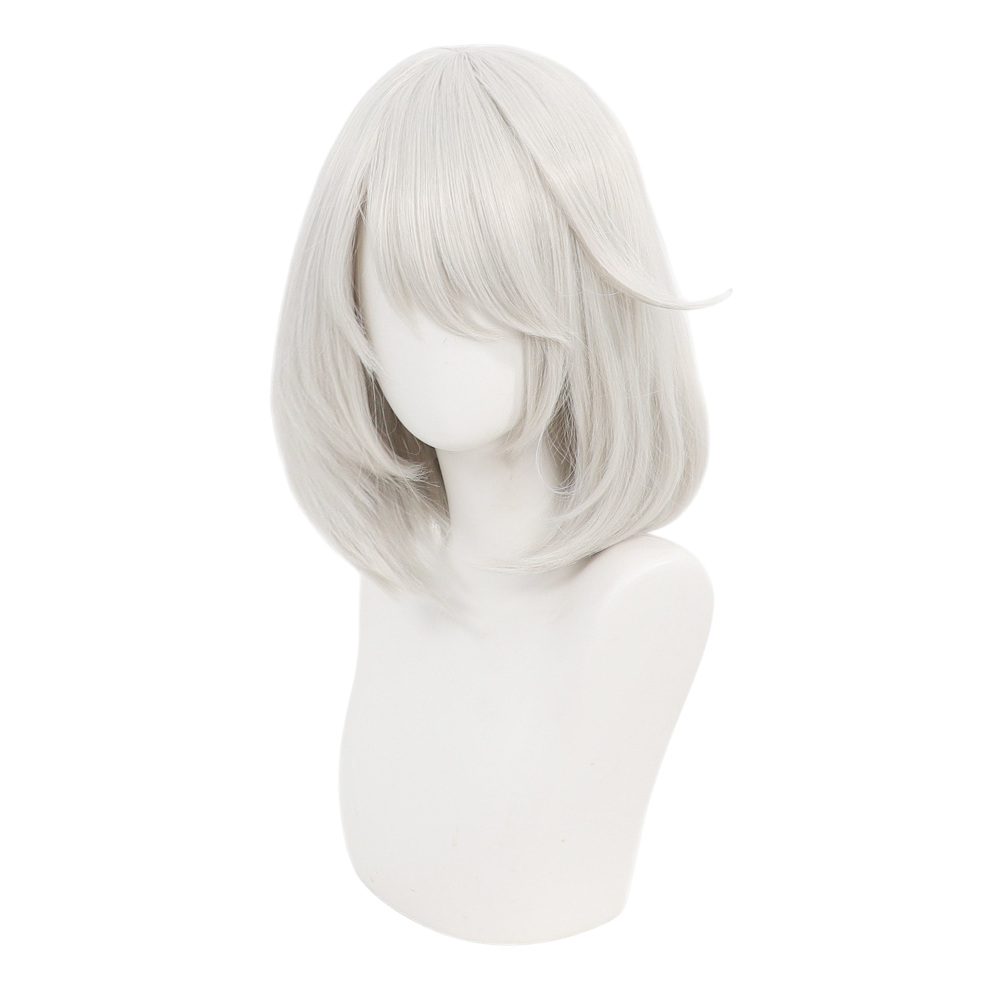 Lavender Elphelt Valentine Cosplay Wig - Guilty Gear (Silver Bob Scalp) (FEVERCOS)