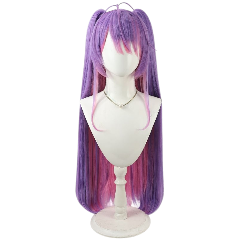 White Smoke Towa Tokoyami Cosplay Wig - Hololive (Detachable Twin Tails) (FEVERCOS)