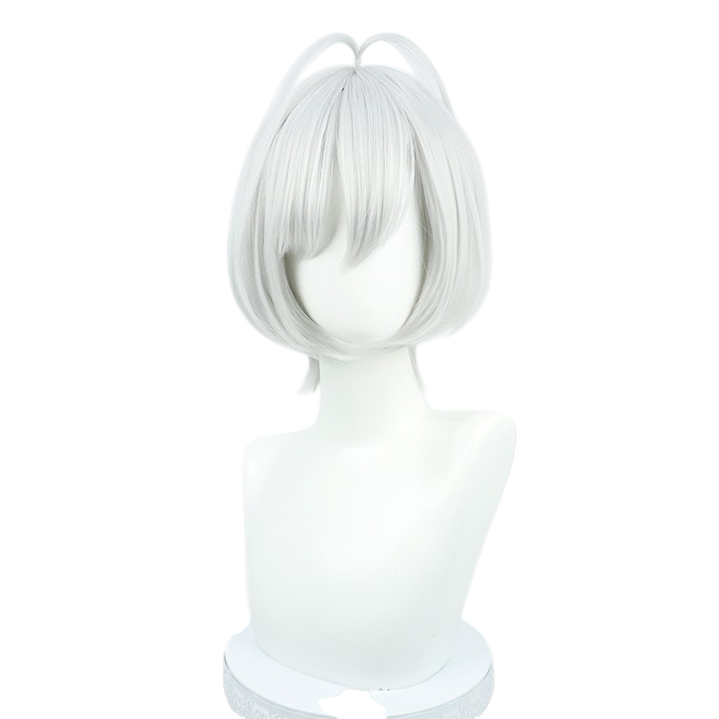 White Smoke Sibylla Cosplay Wig - Spy Classroom (Silver White Scalp Style) (FEVERCOS)