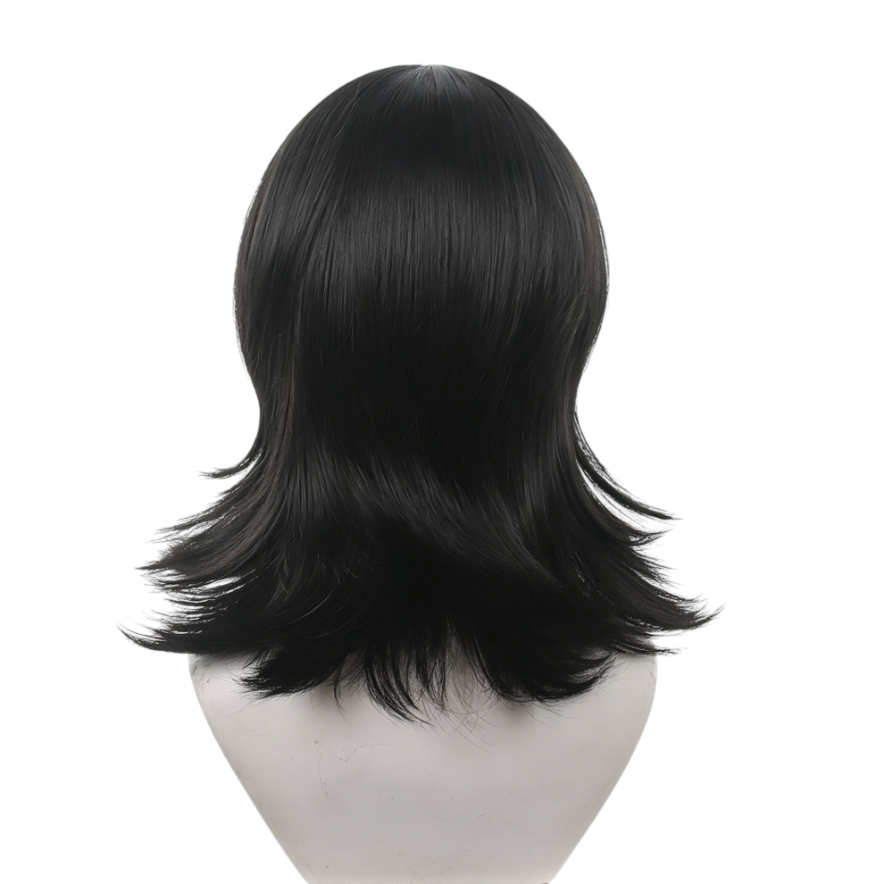 White Smoke Kirara Hoshi Cosplay Wig - Jujutsu Kaisen (Black/Blue Split Flipped) (FEVERCOS)