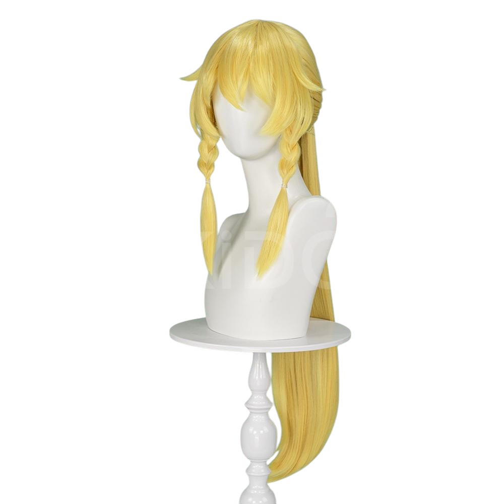 White Smoke Suguha Kirigaya / Leafa Cosplay Wig - Sword Art Online (Detachable Ponytail) (FEVERCOS)