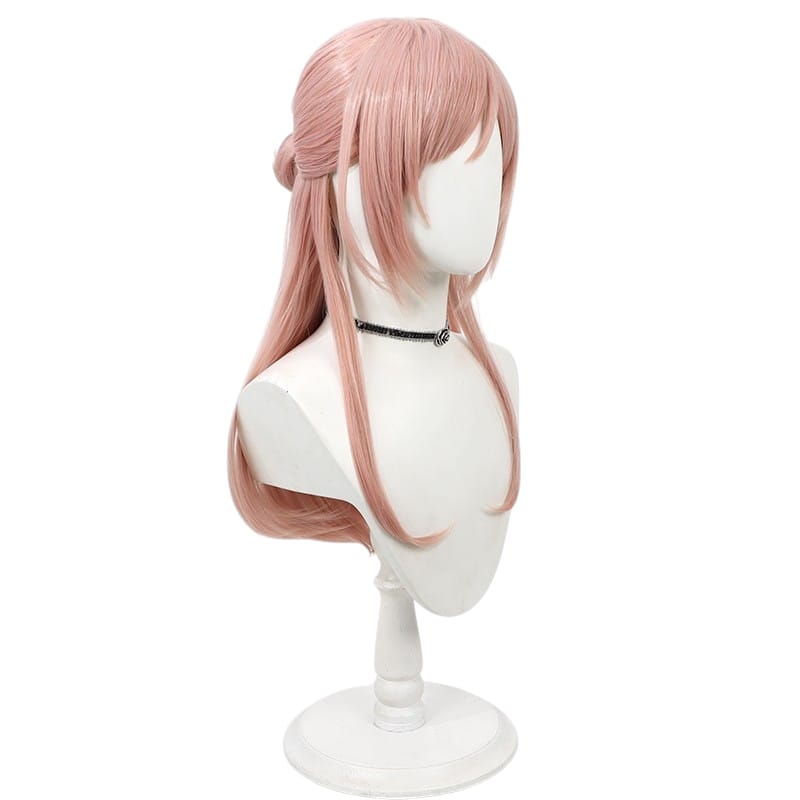 Light Gray Rinami Himezaki Cosplay Wig - Gakuen Idolmaster (Pink/Brown Half-Up) (FEVERCOS)THE IDOLM@STER