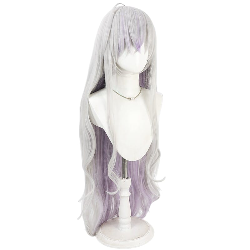 Light Gray Tsukika Shirakusa Cosplay Wig - Gakuen Idolmaster (Two-Tone Green) (FEVERCOS)THE IDOLM@STER