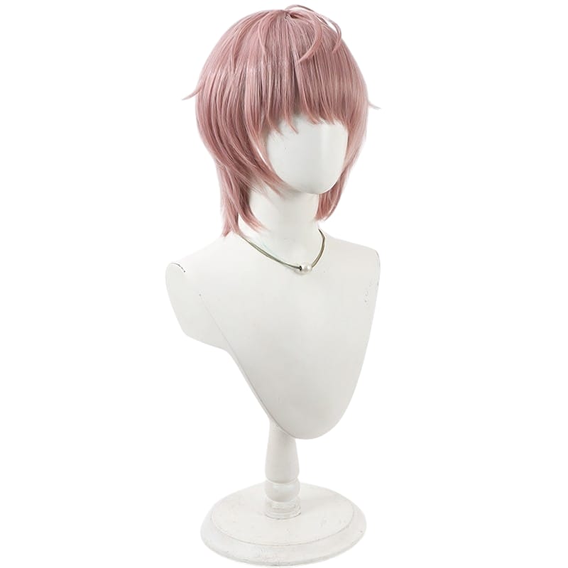 Light Gray Haruki Ikuta Cosplay Wig - Idolmaster Shiny Colors (White/Pink) (FEVERCOS)THE IDOLM@STER