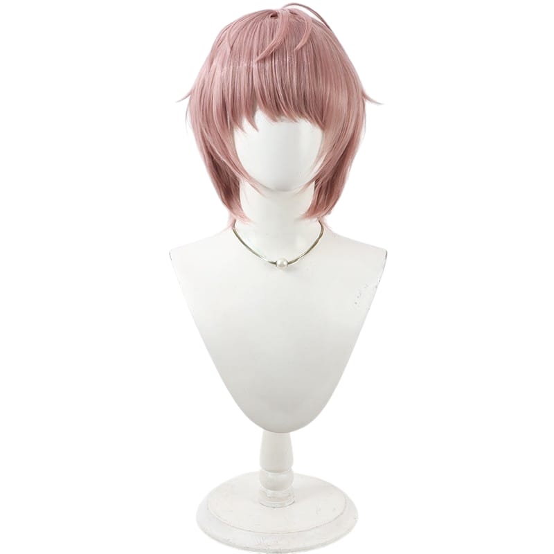 Light Gray Haruki Ikuta Cosplay Wig - Idolmaster Shiny Colors (White/Pink) (FEVERCOS)THE IDOLM@STER