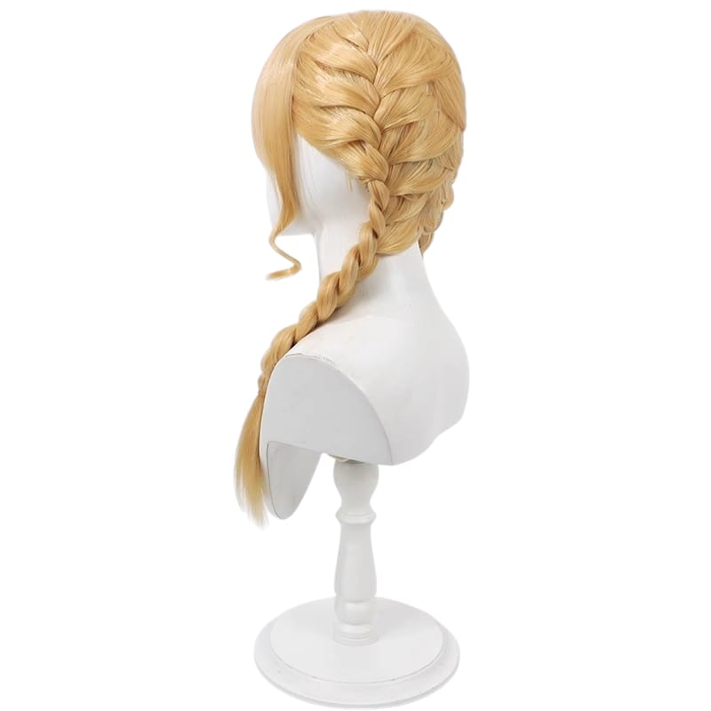 Light Gray Kotone Fujita Cosplay Wig - Gakuen Idolmaster (Golden Blonde Braid) (FEVERCOS) THE IDOLM@STER
