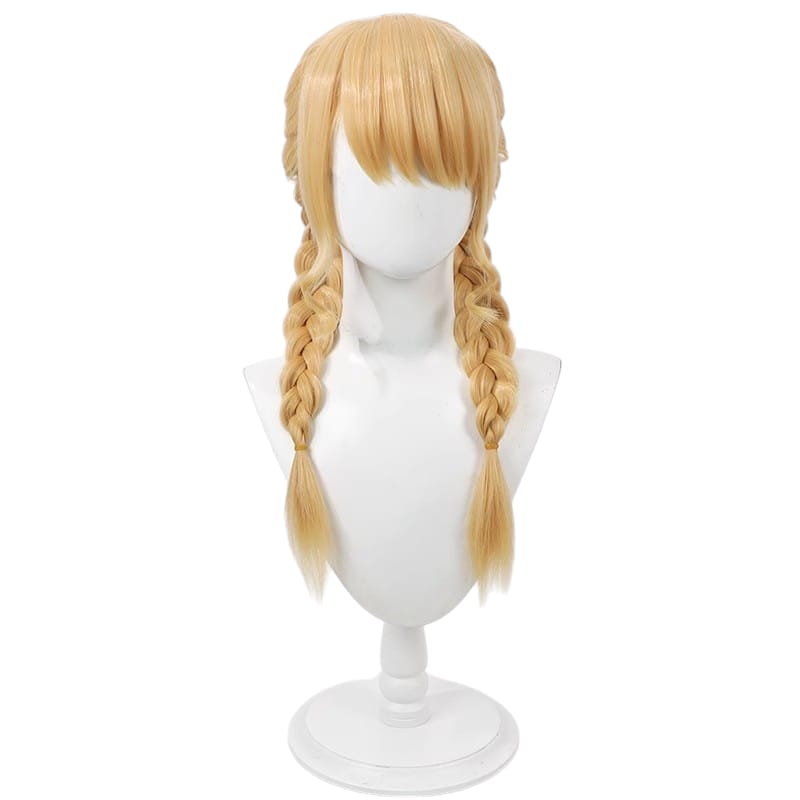 Light Gray Kotone Fujita Cosplay Wig - Gakuen Idolmaster (Golden Blonde Braid) (FEVERCOS) THE IDOLM@STER