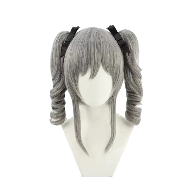 Gray Ranko Kanzaki Cosplay Wig - Idolmaster Cinderella Girls (Grey/Silver Twin Tails) (FEVERCOS)  The Idolm@ster