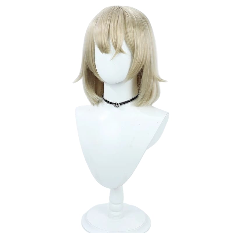 Light Gray Falin Touden Cosplay Wig - Dungeon Meshi (Soft Blonde Bob) (FEVERCOS)