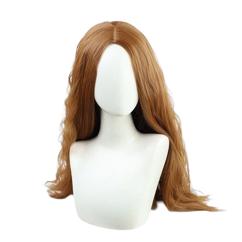Beige Scarlet Witch (Wanda) Cosplay Wig - WandaVision (Auburn Wavy) (FEVERCOS) marvel