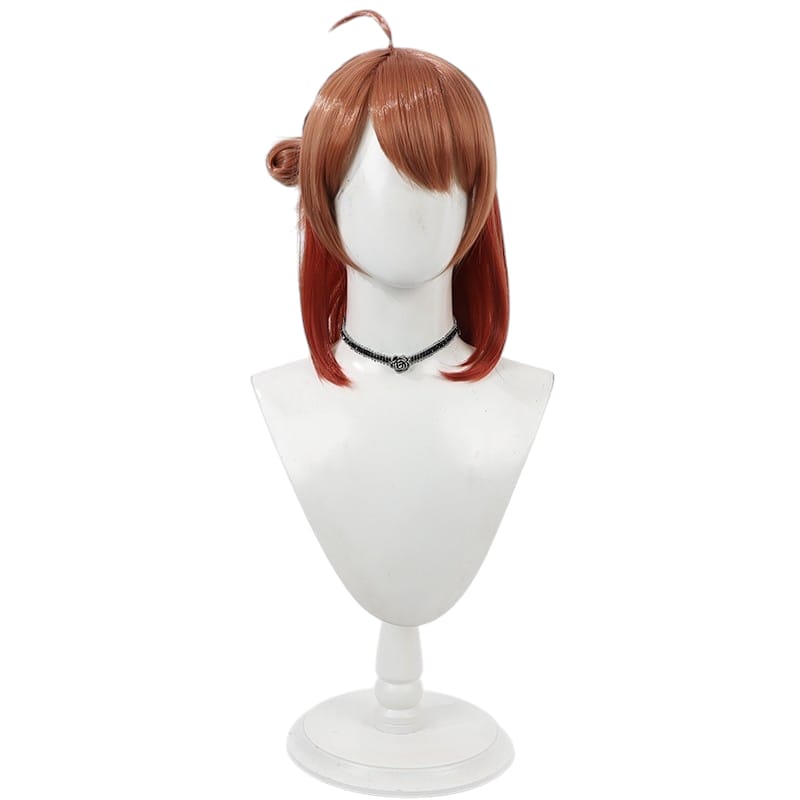Light Gray Ume Hanami Cosplay Wig - Gakuen Idolmaster (Yellow/Orange Half-Up) (FEVERCOS)