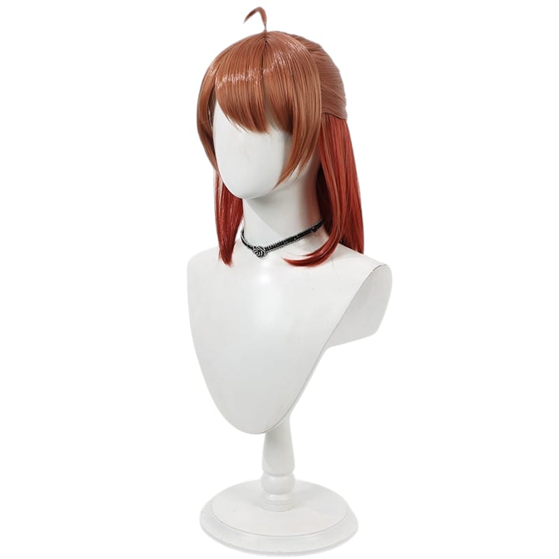 Light Gray Ume Hanami Cosplay Wig - Gakuen Idolmaster (Yellow/Orange Half-Up) (FEVERCOS)