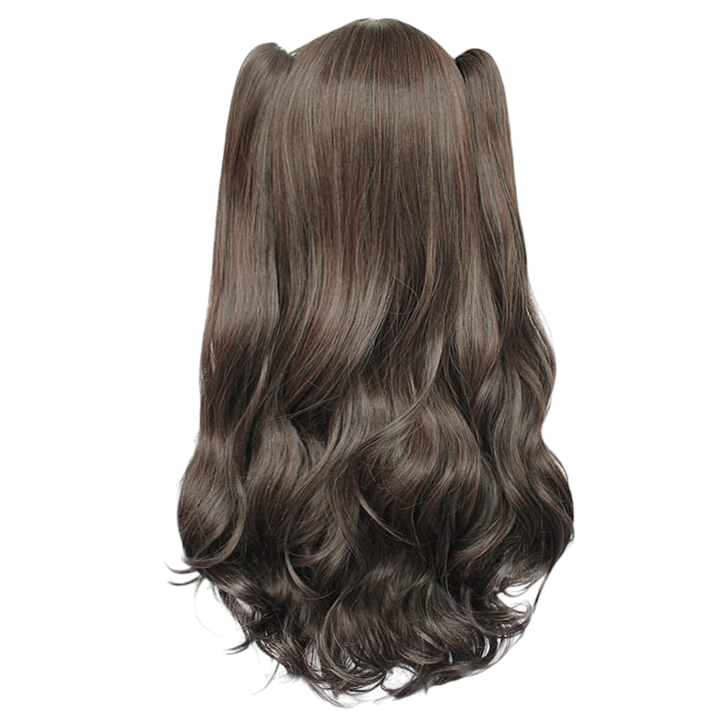 White Smoke Rin Tohsaka Cosplay Wig - Fate/Grand Order / Stay Night (Tiger Clip Twin Tails) (FEVERCOS)