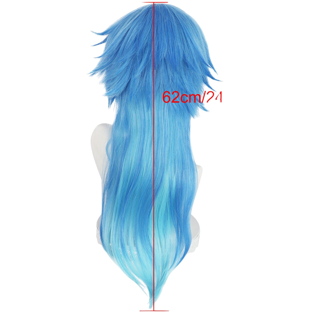 White Smoke Aoba Seragaki Cosplay Wig - DRAMAtical Murder (Blue Gradient) (FEVERCOS)