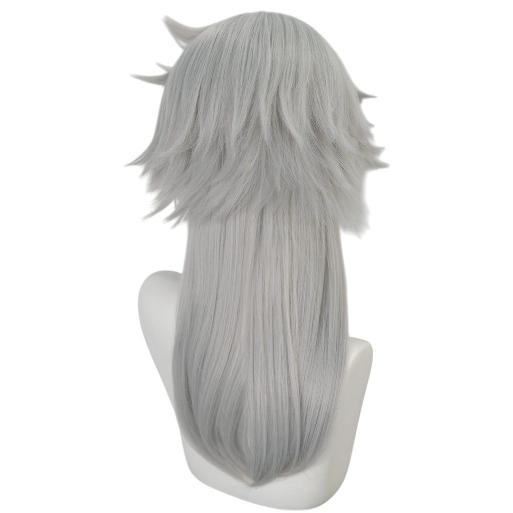 White Smoke Fami (Famine Devil) Cosplay Wig - Chainsaw Man (Ash Purple Bob) (FEVERCOS)
