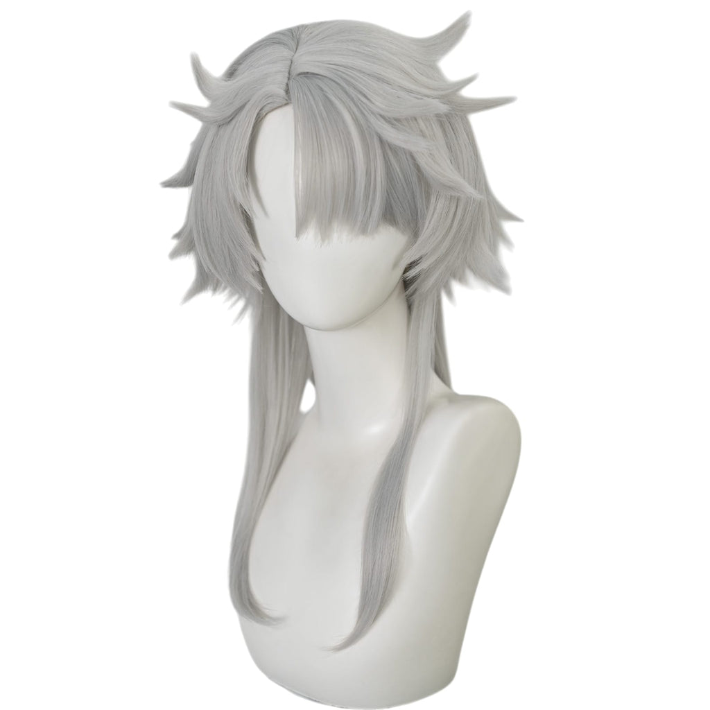 White Smoke Fami (Famine Devil) Cosplay Wig - Chainsaw Man (Ash Purple Bob) (FEVERCOS)