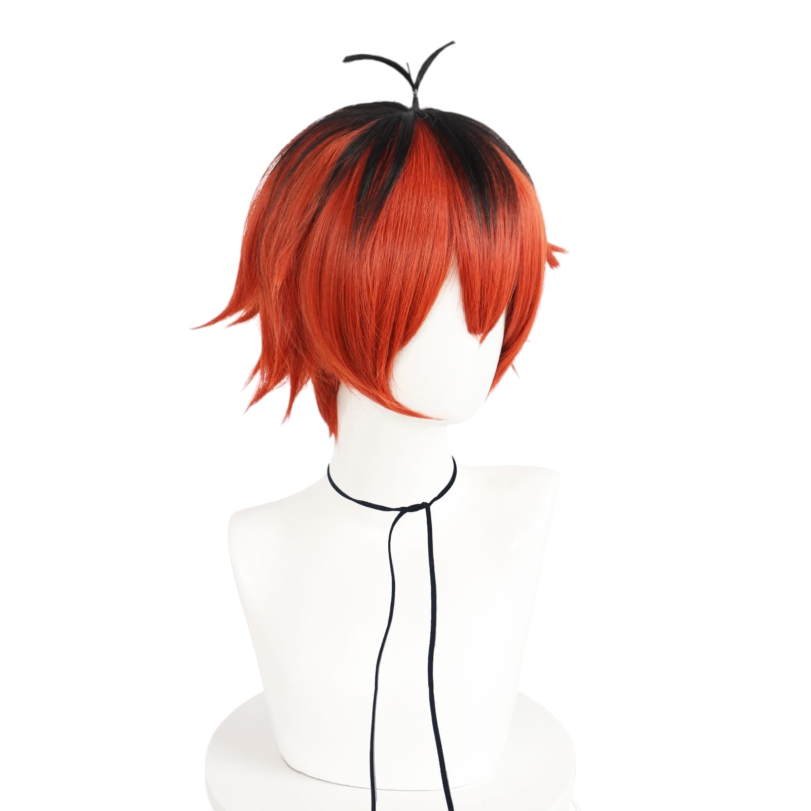 White Smoke Stark Cosplay Wig - Frieren: Beyond Journey's End (Red Gradient Ahoge) (FEVERCOS)