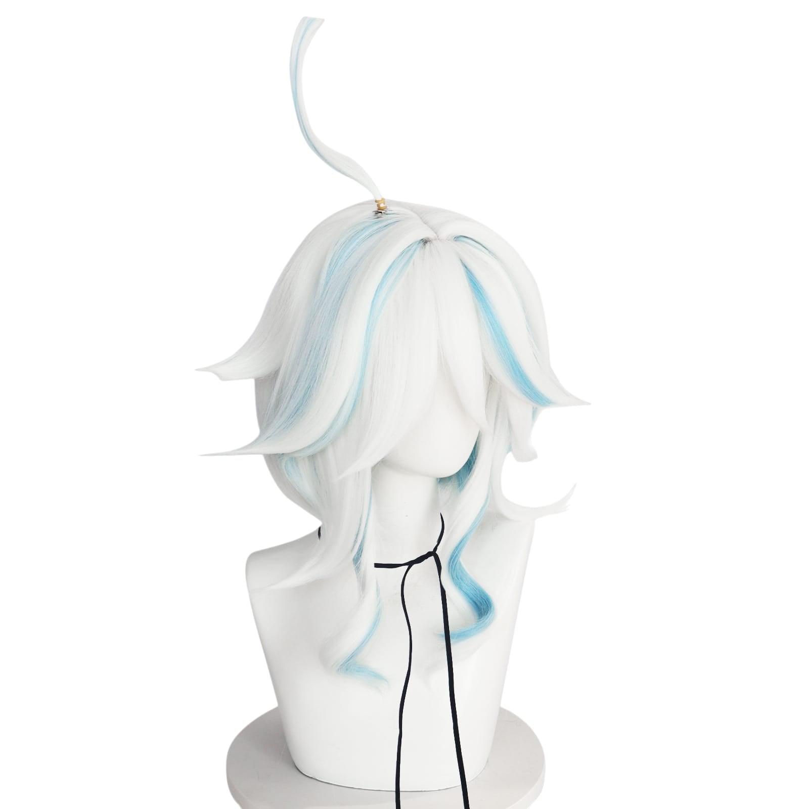 White Smoke Furina (Focalors) Cosplay Wig - Genshin Impact (White/Blue Asymmetrical) (FEVERCOS)