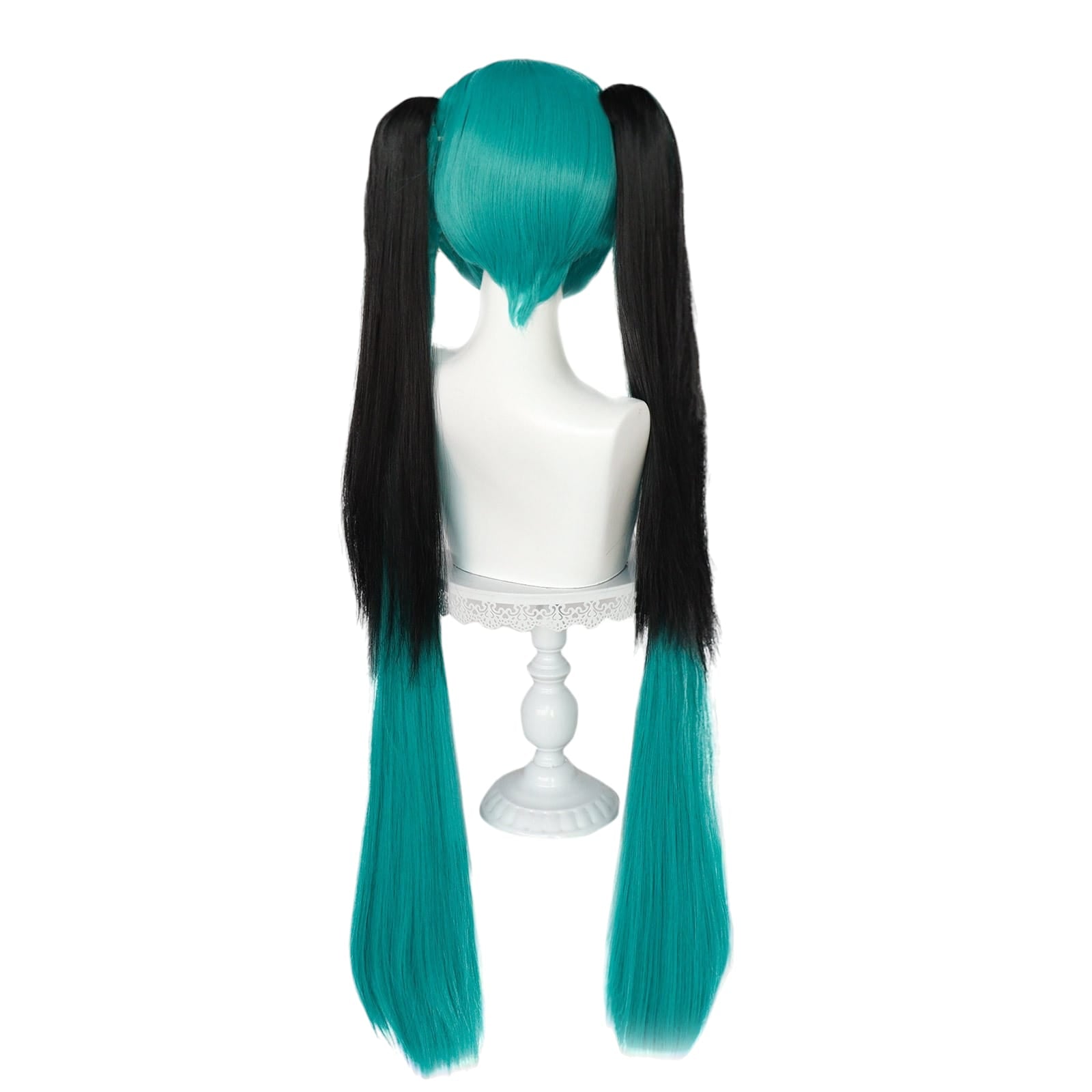 White Smoke Calne Ca (Shiie) Cosplay Wig - Vocaloid Derivative (Teal/Black Skeleton) (FEVERCOS)