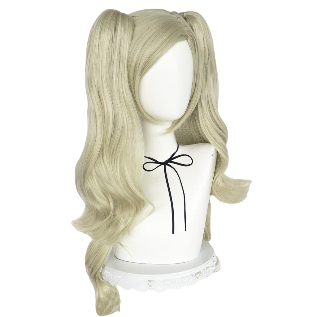 White Smoke Ann Takamaki (Panther) Cosplay Wig - Persona 5 (Blonde Z-Part Twin Tails) (FEVERCOS)