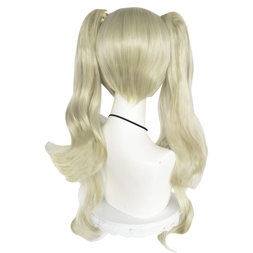 White Smoke Ann Takamaki (Panther) Cosplay Wig - Persona 5 (Blonde Z-Part Twin Tails) (FEVERCOS)