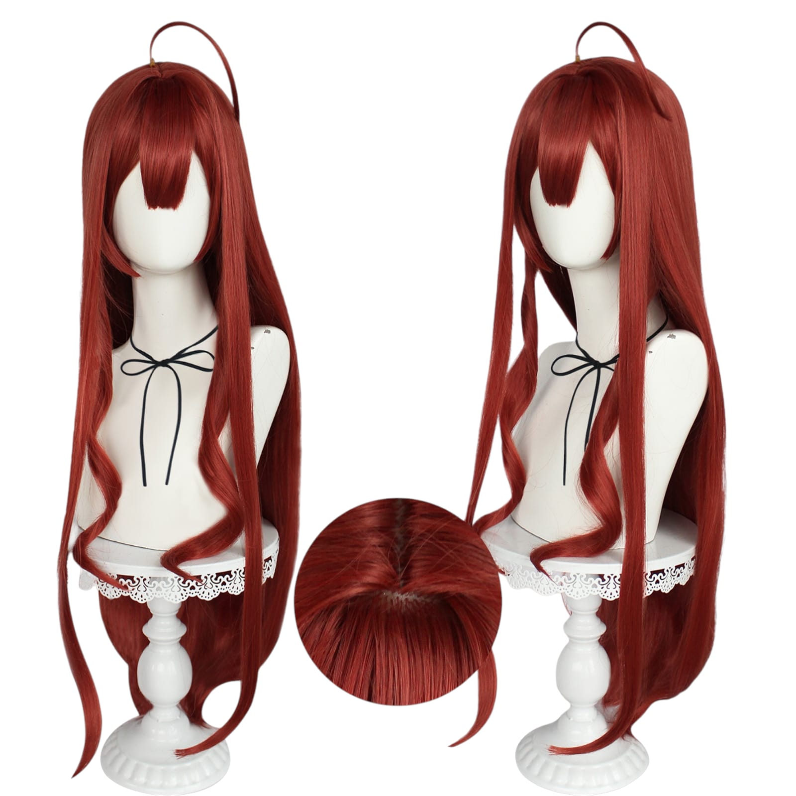 White Smoke Itsuki Nakano Cosplay Wig - The Quintessential Quintuplets (Red Long) (FEVERCOS)