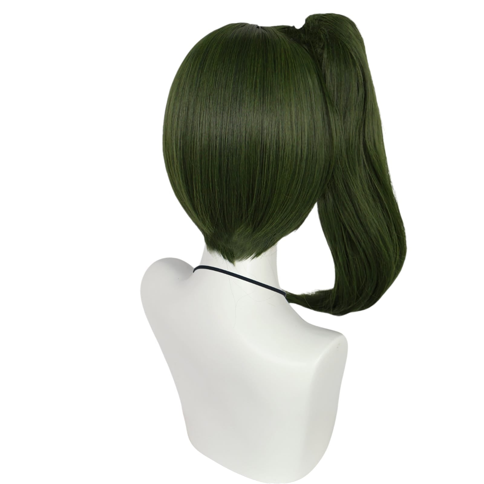 White Smoke Ubel Cosplay Wig - Frieren: Beyond Journey's End (Green Side Ponytail) (FEVERCOS)
