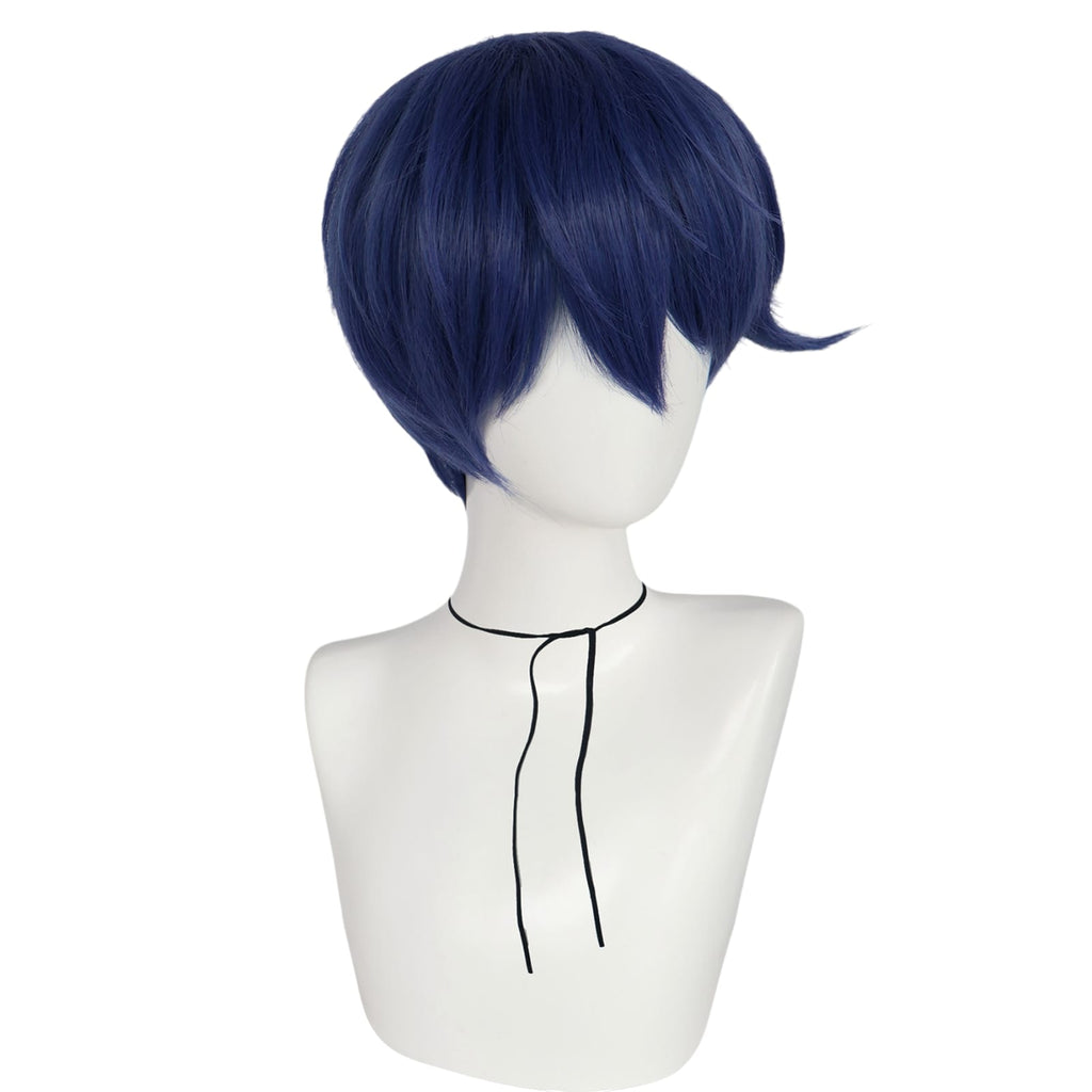 White Smoke Leviathan Cosplay Wig - Obey Me! (Blue Short/Universal) (FEVERCOS)