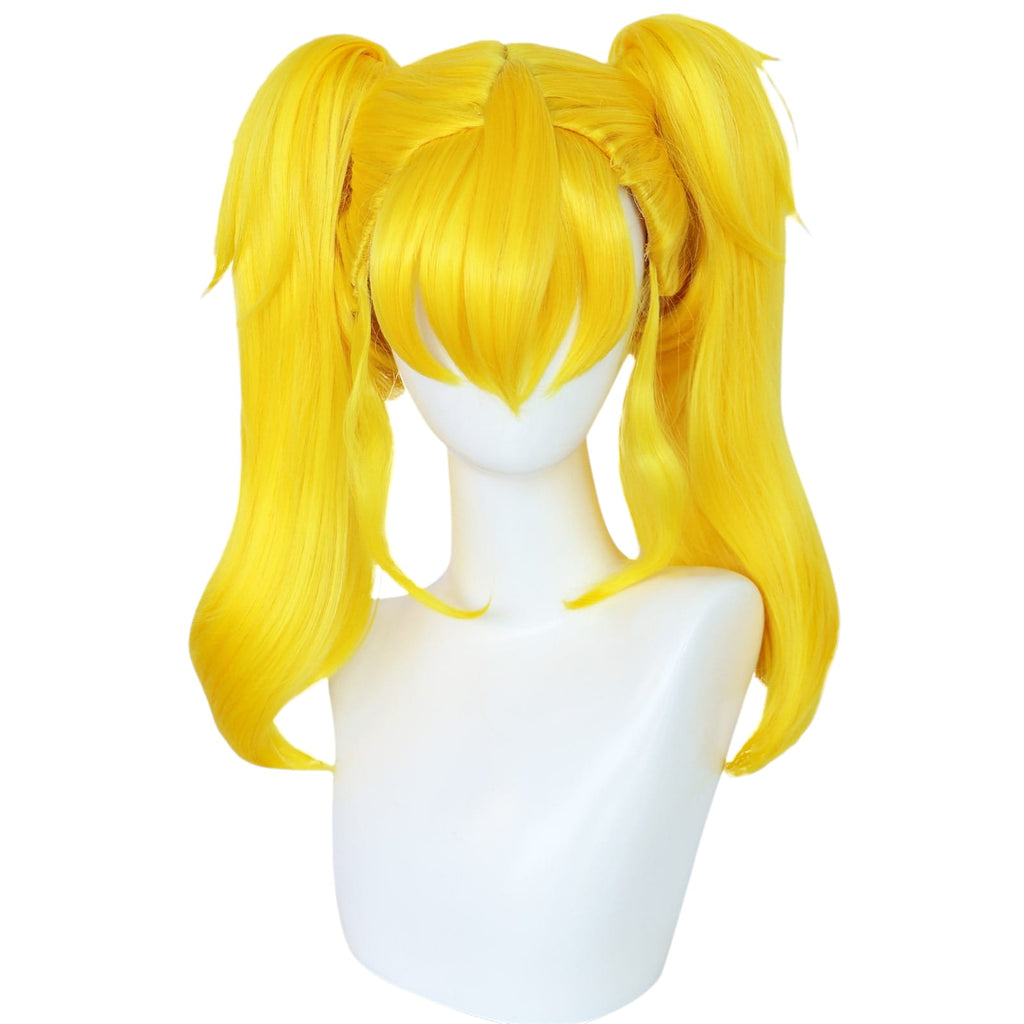 White Smoke Kikoru Shinomiya Cosplay Wig - Kaiju No. 8 (Blonde Twin Tails) (FEVERCOS)