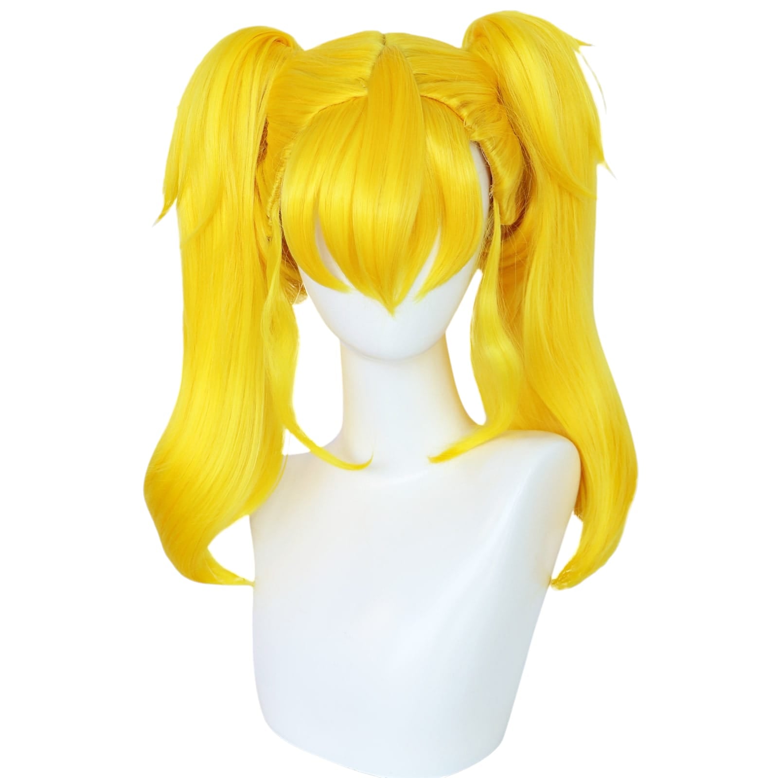 White Smoke Kikoru Shinomiya Cosplay Wig - Kaiju No. 8 (Blonde Twin Tails) (FEVERCOS)