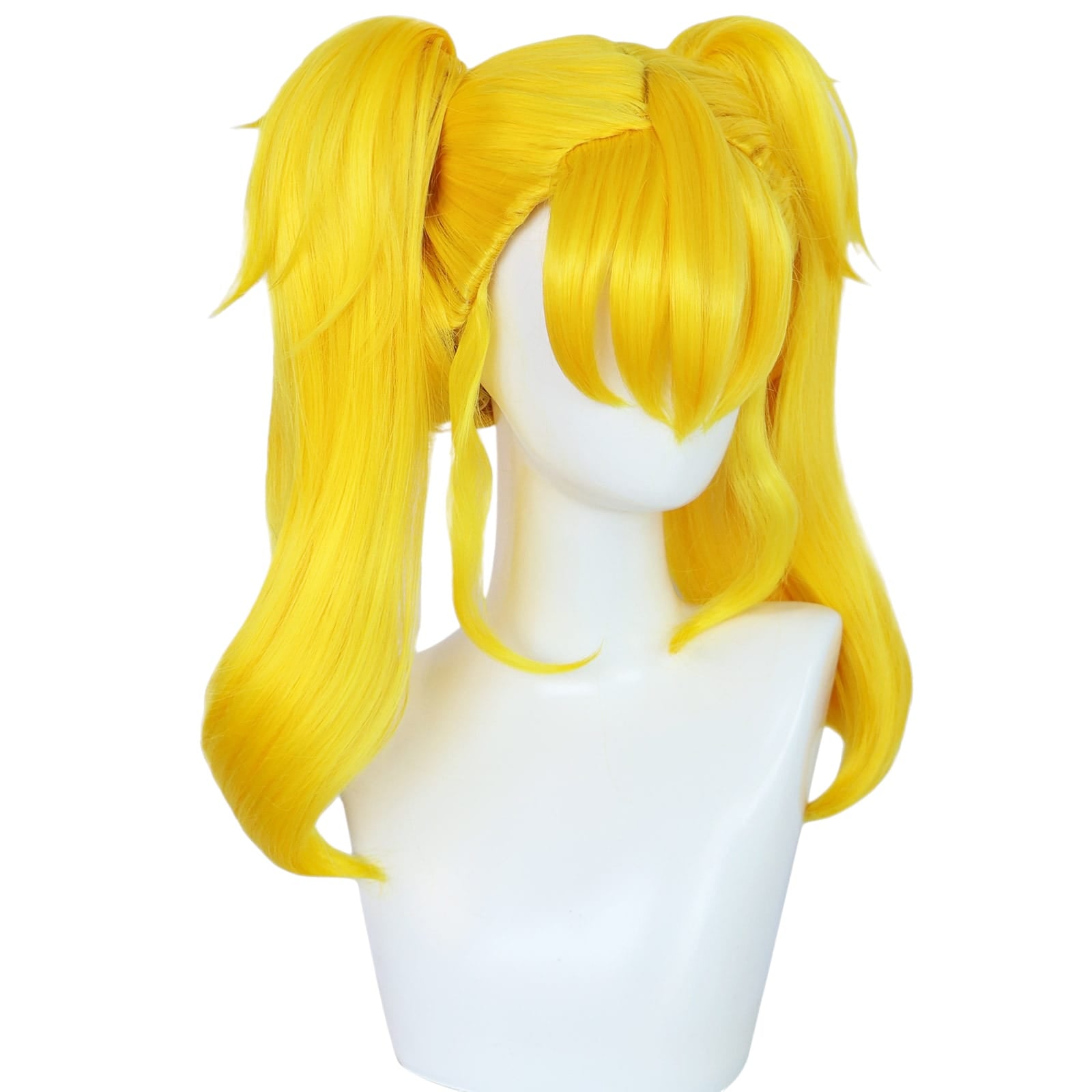 White Smoke Kikoru Shinomiya Cosplay Wig - Kaiju No. 8 (Blonde Twin Tails) (FEVERCOS)
