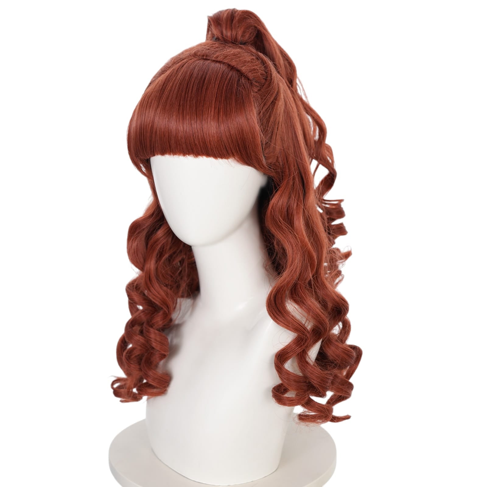 White Smoke Enid Sinclair Cosplay Wig - Wednesday (Blonde/Pink/Blue Spiral Curls) (FEVERCOS)