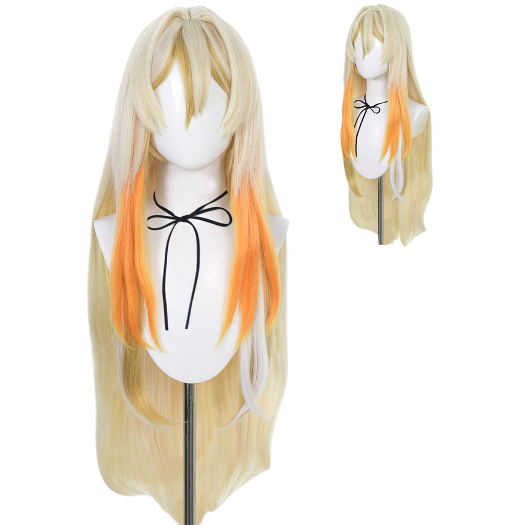 White Smoke Rhinedottir (Gold) Cosplay Wig - Genshin Impact (Golden Gradient Long) (FEVERCOS)