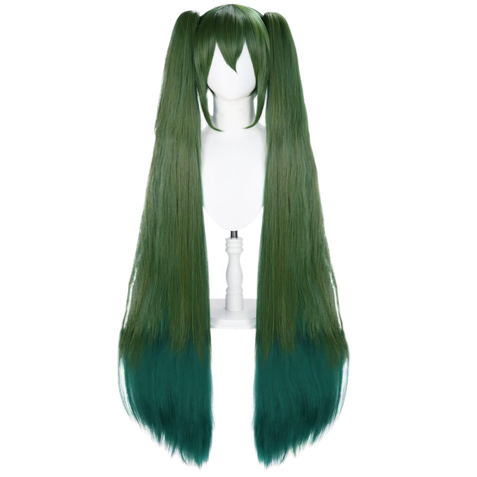 White Smoke Hatsune Miku (Senbonzakura) Cosplay Wig - Vocaloid (Teal Twin Tails) (FEVERCOS)
