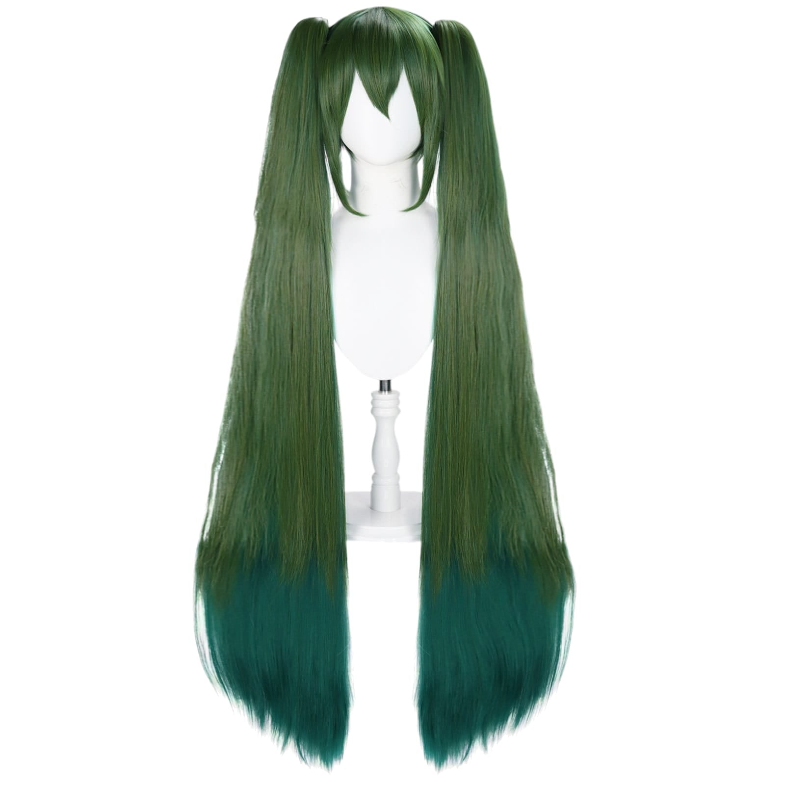 White Smoke Hatsune Miku (Senbonzakura) Cosplay Wig - Vocaloid (Teal Twin Tails) (FEVERCOS)