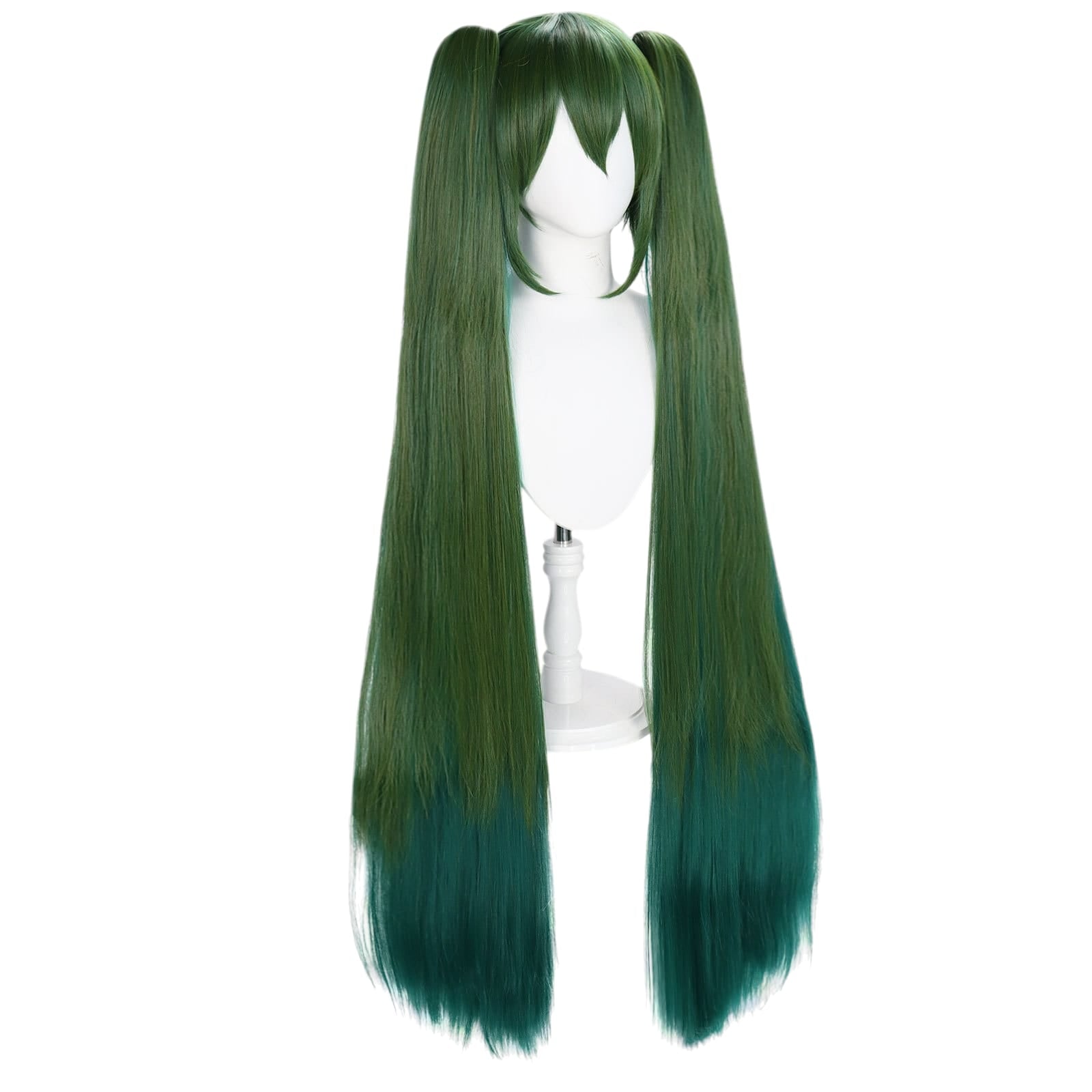 White Smoke Hatsune Miku (Senbonzakura) Cosplay Wig - Vocaloid (Teal Twin Tails) (FEVERCOS)