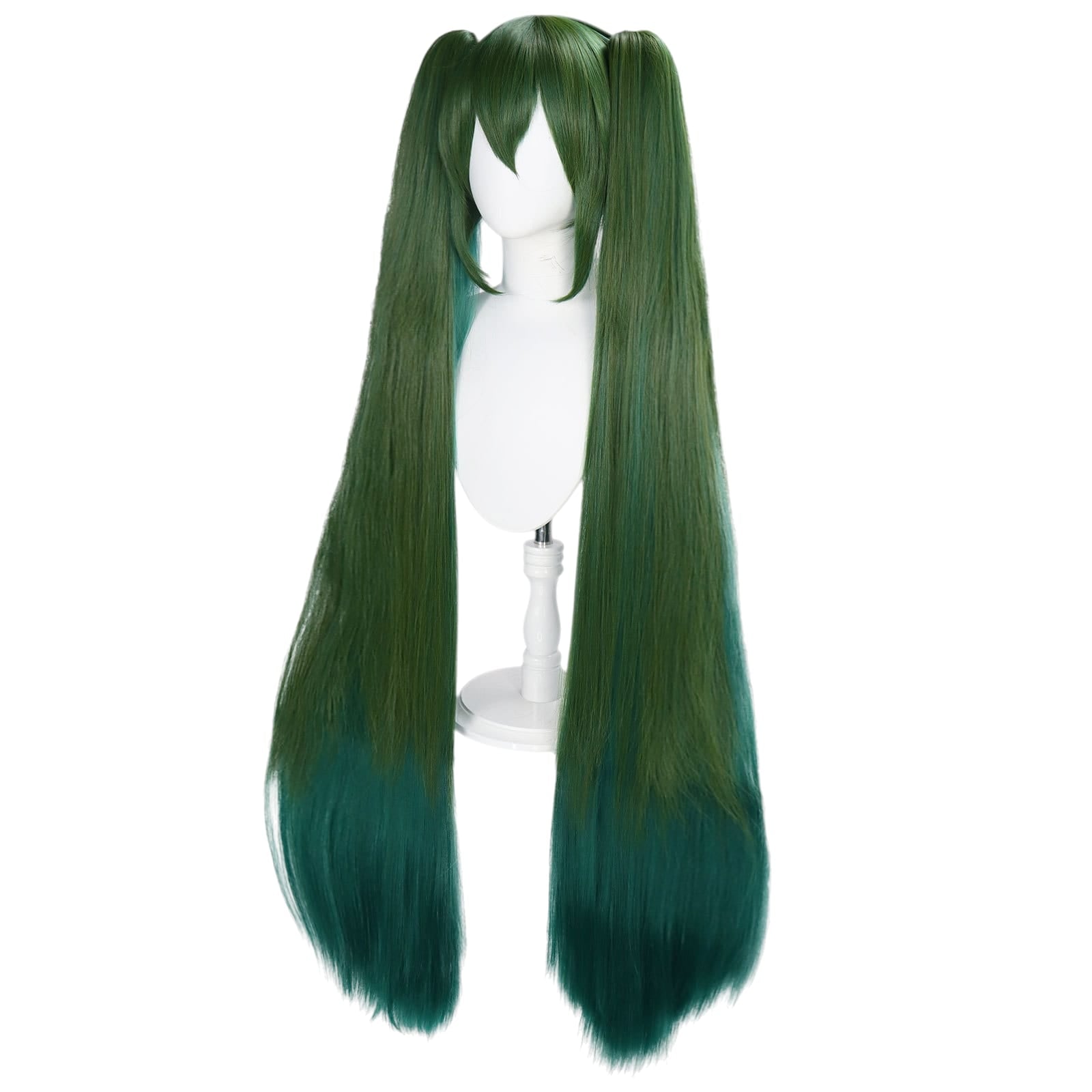 White Smoke Hatsune Miku (Senbonzakura) Cosplay Wig - Vocaloid (Teal Twin Tails) (FEVERCOS)