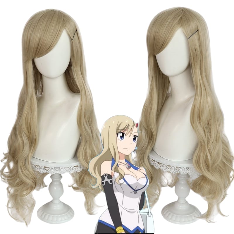 White Smoke Rebecca Bluegarden Cosplay Wig - Edens Zero (Ash Blonde Wavy) (FEVERCOS)