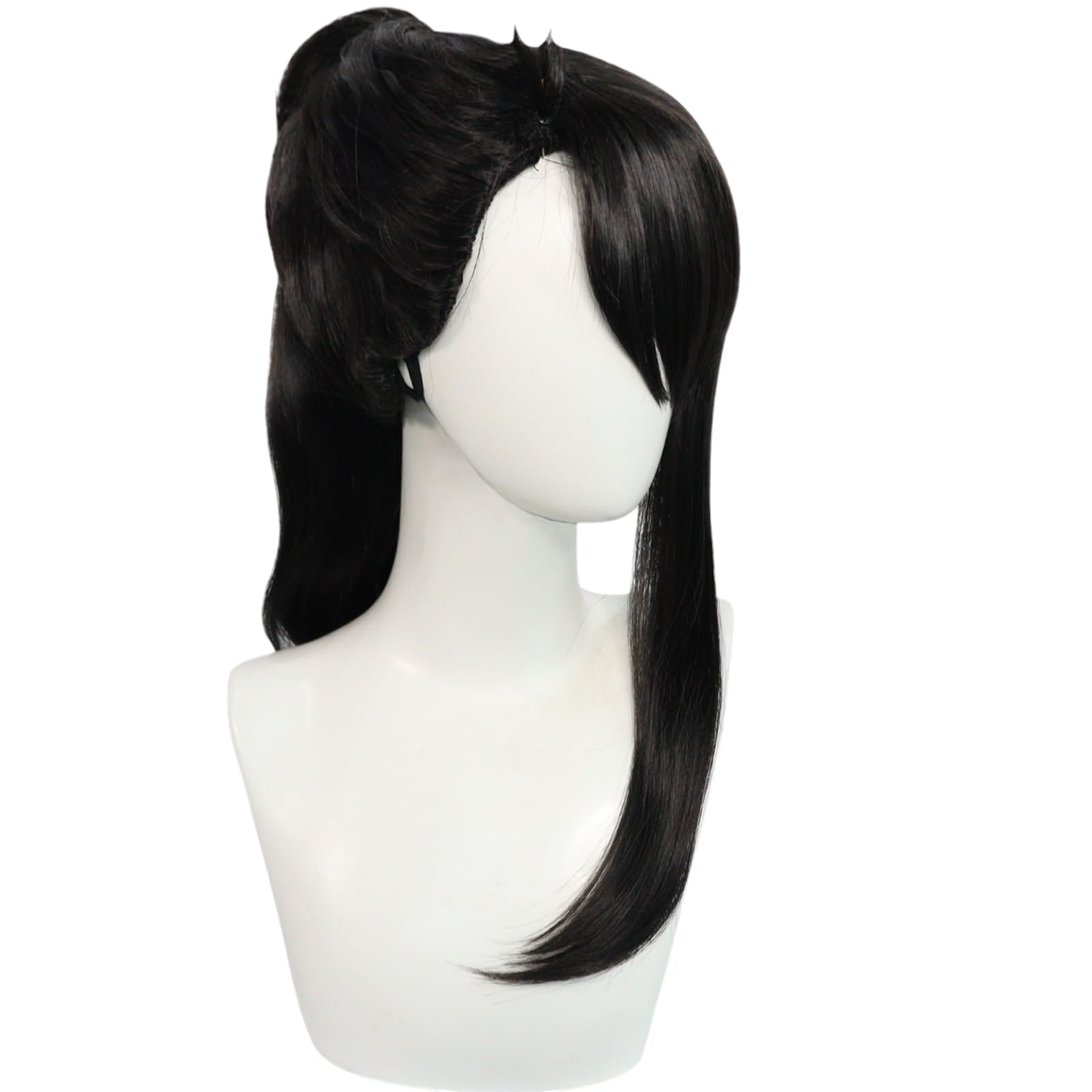 White Smoke Suzume Iwato Cosplay Wig - Suzume no Tojimari (Brown Ponytail) (FEVERCOS)