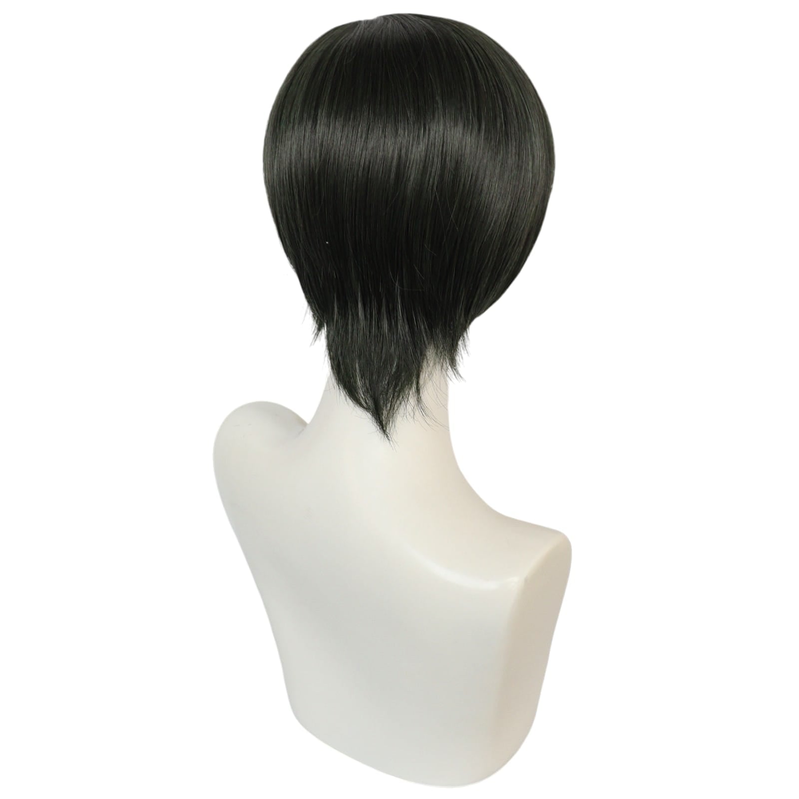 White Smoke Rin Itoshi Cosplay Wig - Blue Lock (Black/Teal Emo Bangs) (FEVERCOS)