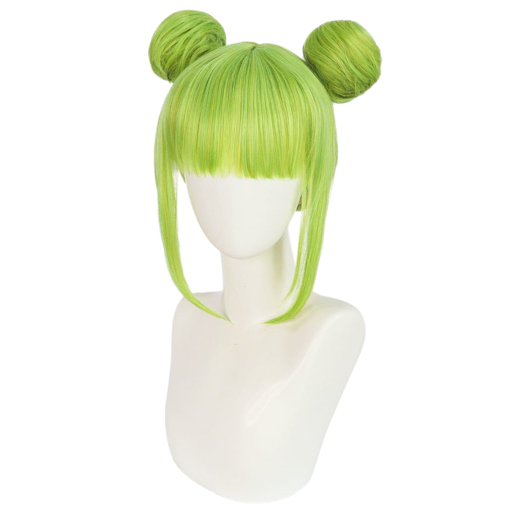 White Smoke Mask Girl (Luna/Yuna) Cosplay Wig - Astrum Design (Techwear Black/Blue) (FEVERCOS)