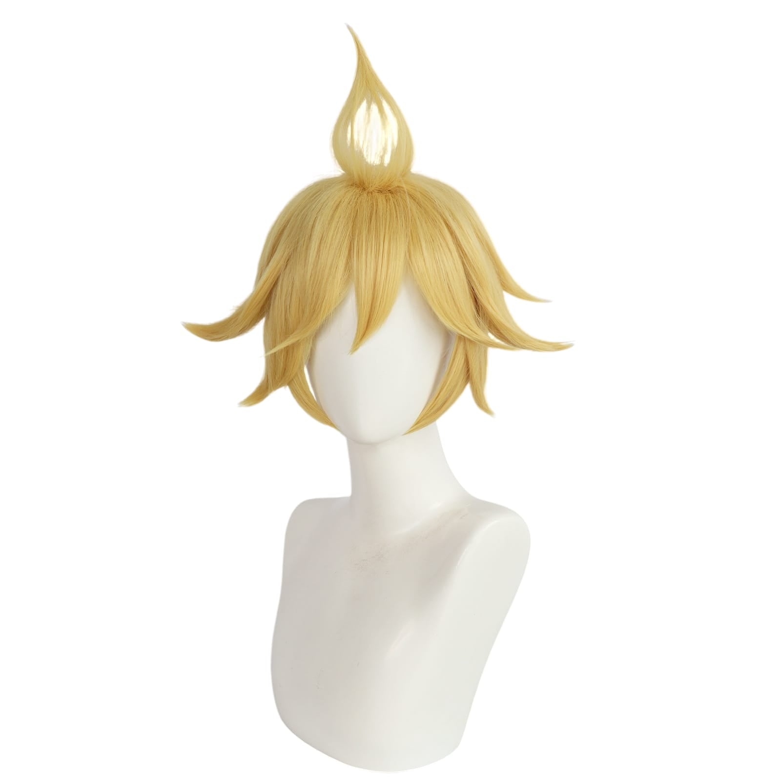 White Smoke Kagamine Len Cosplay Wig - Vocaloid (Golden Blonde Spiky) (FEVERCOS)